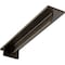 Ekena Millwork Heaton Hidden Support Steel Bracket w/ 12" Support Depth, Antiqued Pale Gold 3"W x 16"D x 2"H BKTM03X16X02HEAPG - alternate 1